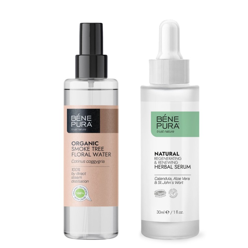 Bio Peruukkipensas Kukkavesi ja Regeneroiva Kasvoseerumi - Tuotevertailu