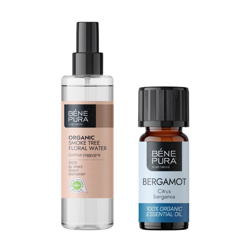 Bio Peruukkipensas Kukkavesi ja Bio Bergamotti Eteerinen öljy - GMC