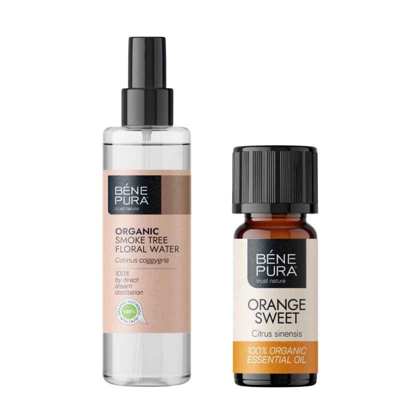 Bio Peruukkipensas Kukkavesi ja Bio Makea Appelsiini Eteerinen öljy - Tuotevertailu