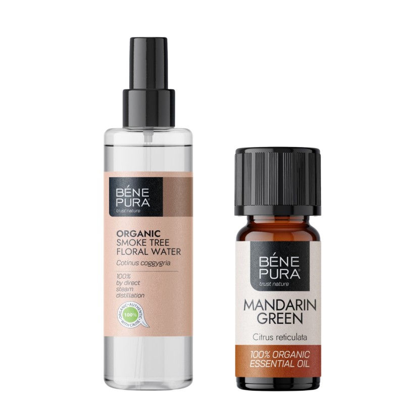 Bio Peruukkipensas Kukkavesi ja Bio Mandariini Eteerinen öljy - Tuotevertailu