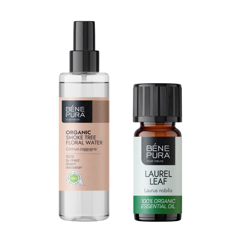 Bio Peruukkipensas Kukkavesi ja Bio Laakerinlehti Eteerinen öljy - GMC