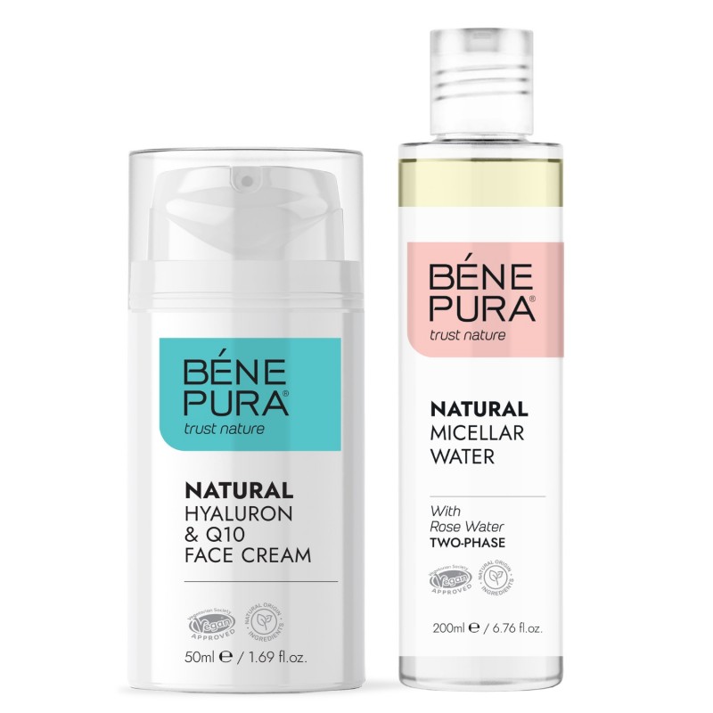 Kaksivaiheinen Misellivesi ja Hyaluron & Q10 Kasvovoide - GMC