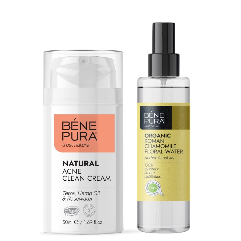 Anti-Akne Kasvovoide ja Bio Roomalainen Kamomilla Kukkavesi - GMC