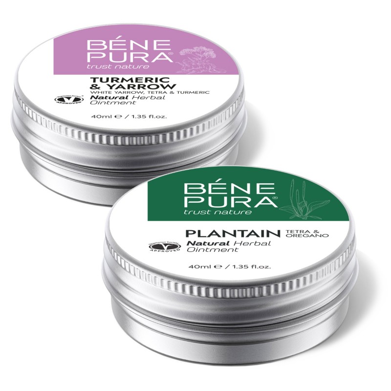 Voide Peräpukamien kanssa Valkoinen Siankärsämö, Siankärsän, Tetran Ja Kurkuman ja Voide Kutinaan kanssa Piharatamo - GMC