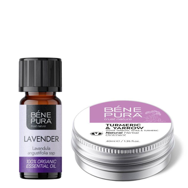 Voide Peräpukamien kanssa Valkoinen Siankärsämö, Siankärsän, Tetran Ja Kurkuman ja Bio Laventelin Eteerinen öljy - GMC