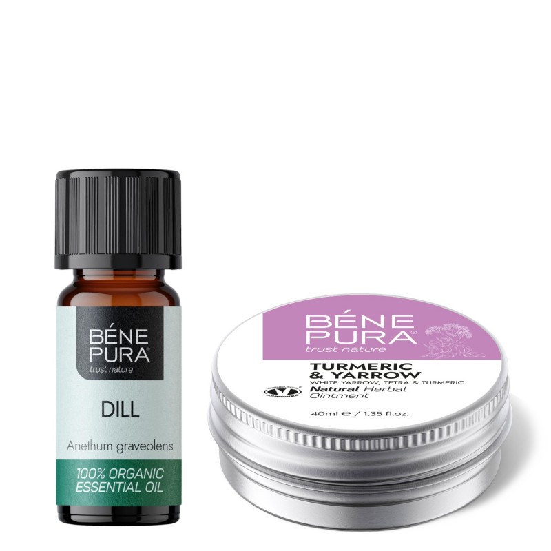 Voide Peräpukamien kanssa Valkoinen Siankärsämö, Siankärsän, Tetran Ja Kurkuman ja Bio Tilli Eteerinen öljy - Tuotevertailu