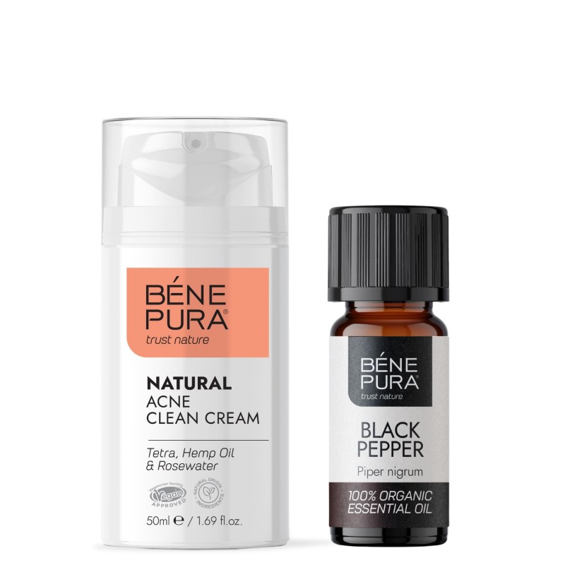 Hyaluron & Q10 Kasvovoide ja Bio Mustapippuri Eteerinen öljy - GMC