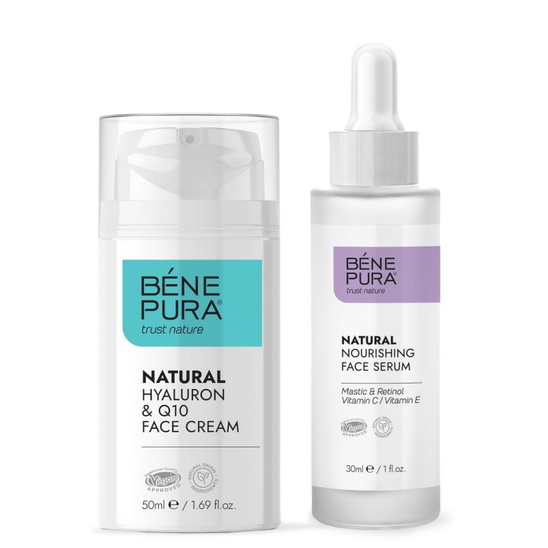 Retinol Kasvoseerumi ja Hyaluron & Q10 Kasvovoide - GMC