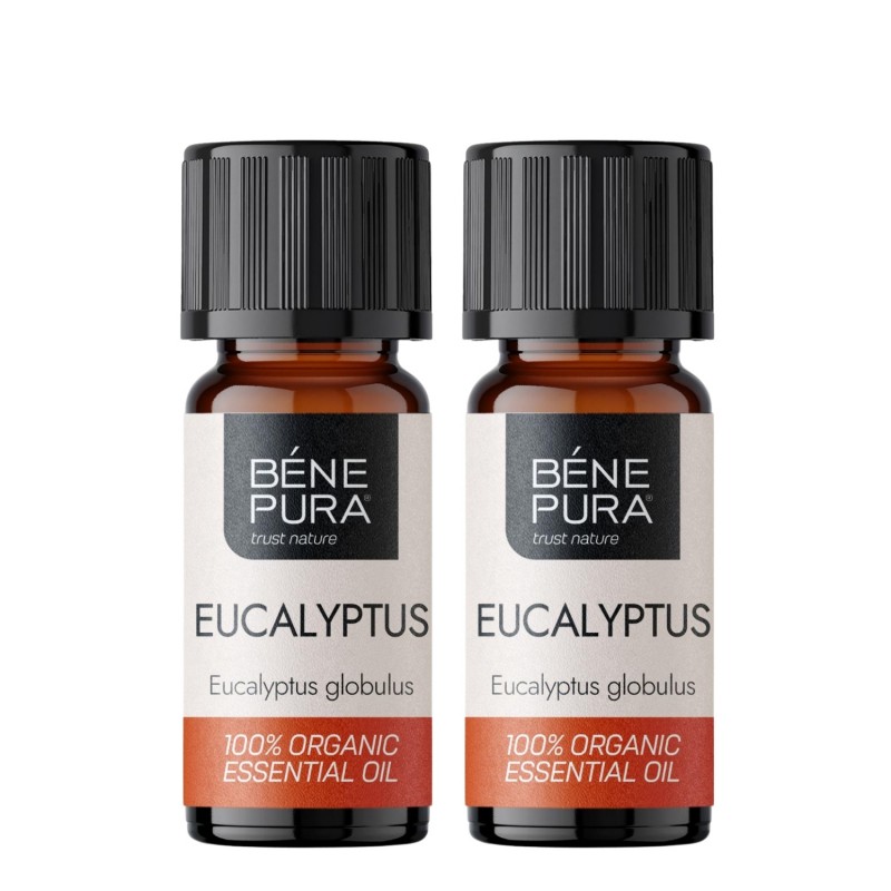 2x Bio Eucalyptus Globulus Eteerinen öljy - 10ml - Eteeriset öljyt
