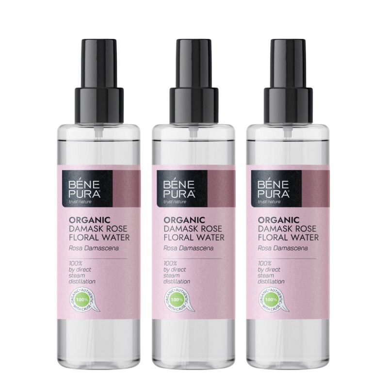 3x Bio Rosa Damascena Kukkavesi - 250ml - Kukkavedet