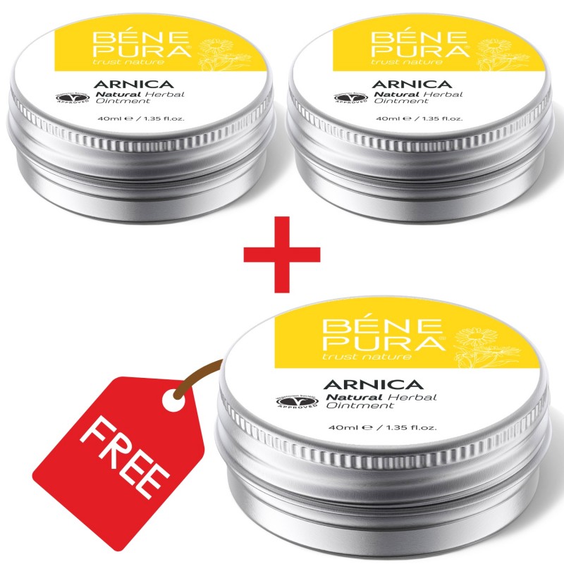 3x Voide Mustelma ja Lihas kanssa Arnica - 40ml - Tuotevertailu