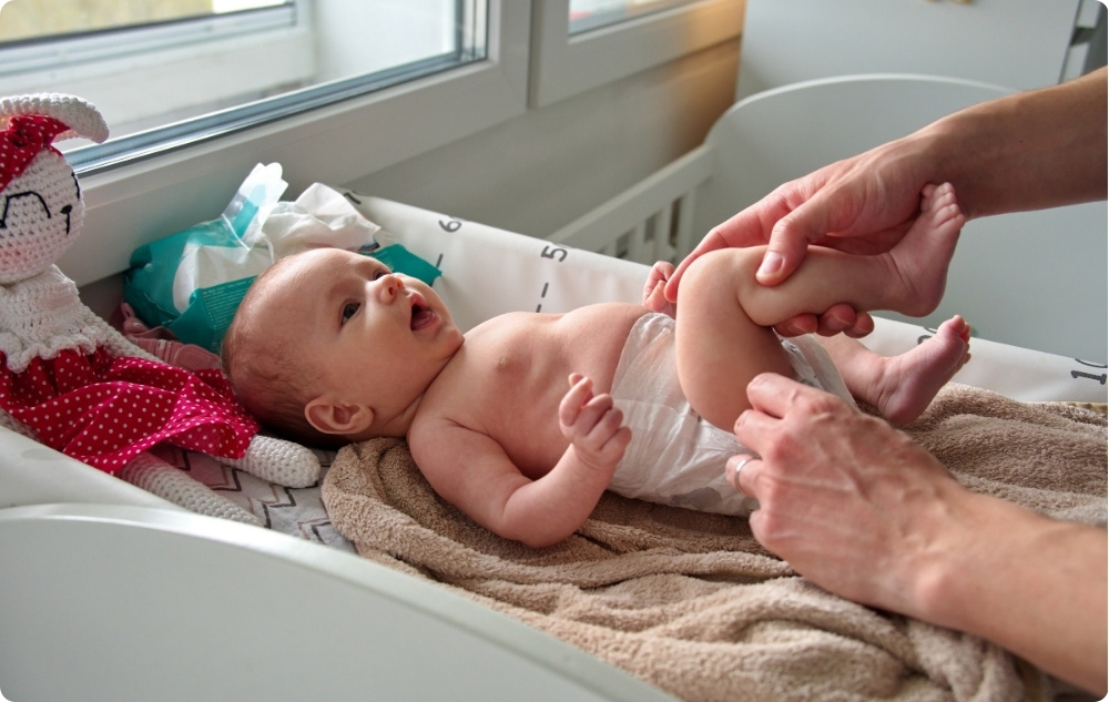 Luonnollisena hoitona vauvan iholle, kun se on ärtynyt tai punainen